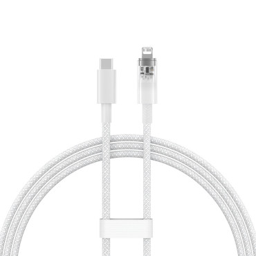 Žičana žica za iPhone Explorer Series USB-C - Munja 20W 1M White