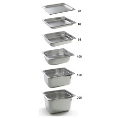 Linha de cozinha do recipiente GN 1/6 alta. 65 mm - Hendi 806623