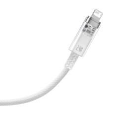 Kabeļu vadu stieple iPhone Explorer Series USB - Lightning 2.4A 2m balts