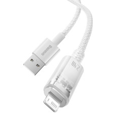 Žična žica za iPhone Explorer serije USB - Lightning 2.4a 2M bela