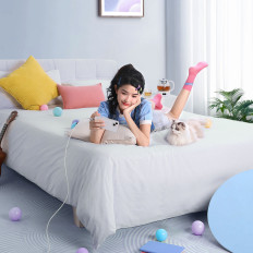 Kabelių vielos viela iPhone Explorer serijos USB - Žaibas 2,4A 2m balta