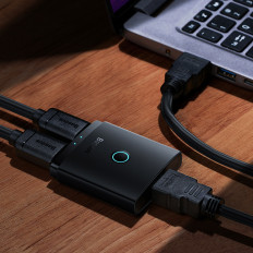 2in1 airjoy hdmi 4k 60hz juoda adapteris juoda