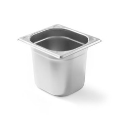 Contenedor GN 1/6 Línea de cocina de acero alto. 100 mm - Hendi 806630