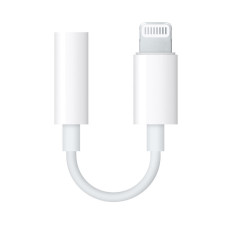 Apple Original hörlursadapter med blixtkontakter på mini-jack 3.5mm Vit