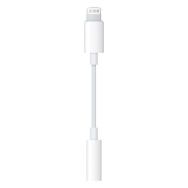 Apple Original hörlursadapter med blixtkontakter på mini-jack 3.5mm Vit