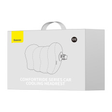 Coussin de voiture sur l'appuie-tête avec forme de la confusion. Bleu