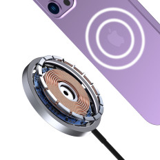 Magnetický indukční nakladač pro magsafe 15w černá
