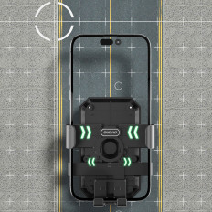Motorcycle bicycle phone holder for the steering wheel F7C + black