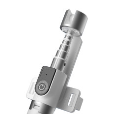 Selfie Stick Telescopic Kijek för selfie med stativ och fjärrkontroll BT F18W vit