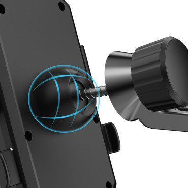 Suporte de telefone de bicicleta de motocicleta para o volante F7C + Preto