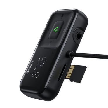 FM-sändare Bluetooth Wireless med laddare S-16 Overseas Edition Svart