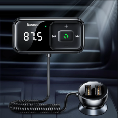 FM-sändare Bluetooth Wireless med laddare S-16 Overseas Edition Svart