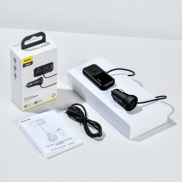 FM-sändare Bluetooth Wireless med laddare S-16 Overseas Edition Svart