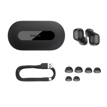 Bezvadu austiņas TWS Bluetooth 5.3 Bowie EZ10 melns