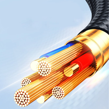 4in1 kábel USB-A kábel - 2x USB-C iPhone lightning MicroUSB 1.2m fekete