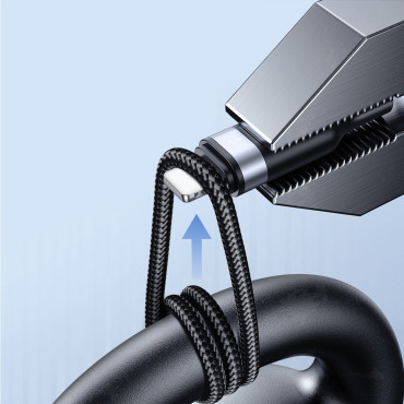 4In1 Kabel USB-A-kabel - 2x USB-C iPhone Lightning MicroUSB 1.2m svart