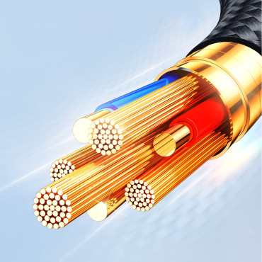 Cavo USB-A 4N1 Cavo USB - USB-C 2X iPhone Lightning Microusb 1.2m Nero