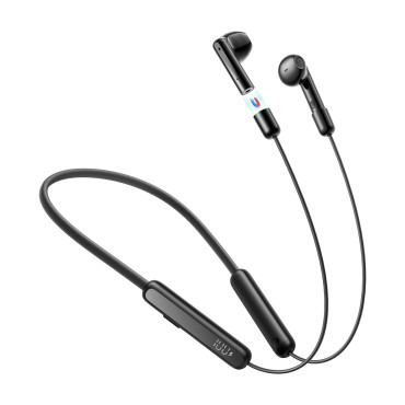 Esporte sem fio pescoço ds1 fones de ouvido preto preto