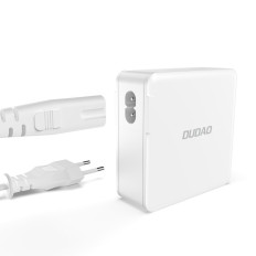 Snabb och stark GAN 2x USB-C 2x USB 100W vit nätverksladdare