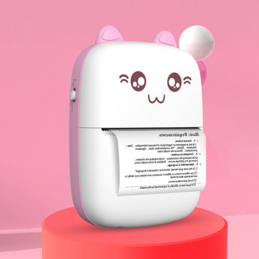 Mini Cat Thermal Printer för etikett scomplace från Bluetooth Fun Print Plint
