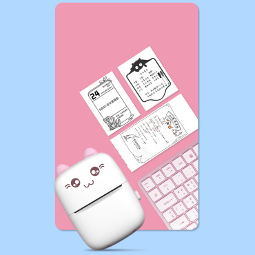 Mini Cat Thermal Printer för etikett scomplace från Bluetooth Fun Print Plint