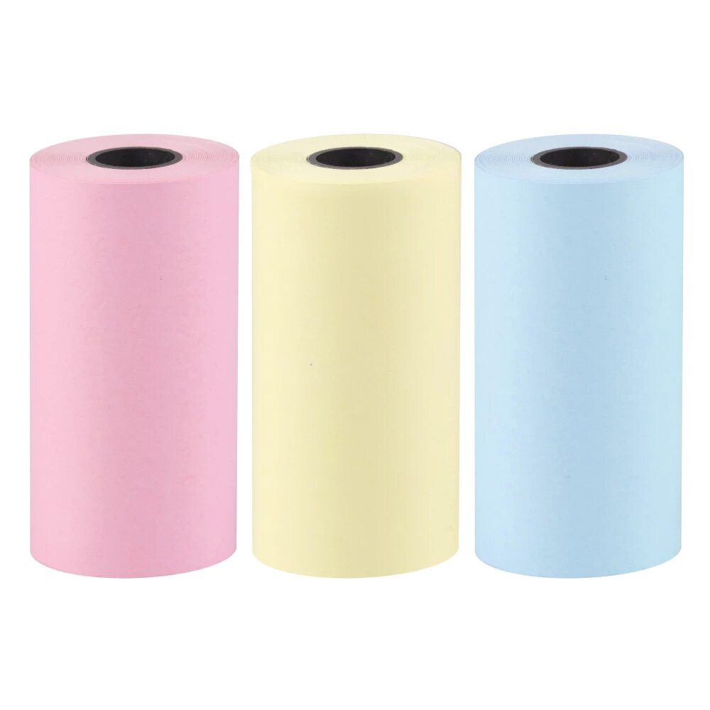 Papier à roulettes de bande pour imprimante thermique Mini Cat 3 couleurs Set 3PCS. Papier à roulettes de bande pour imprimante thermique Mini Cat 3 couleurs Set 3PCS.