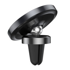 Magnetic car holder for a cockpit phone or a black ventilation grille