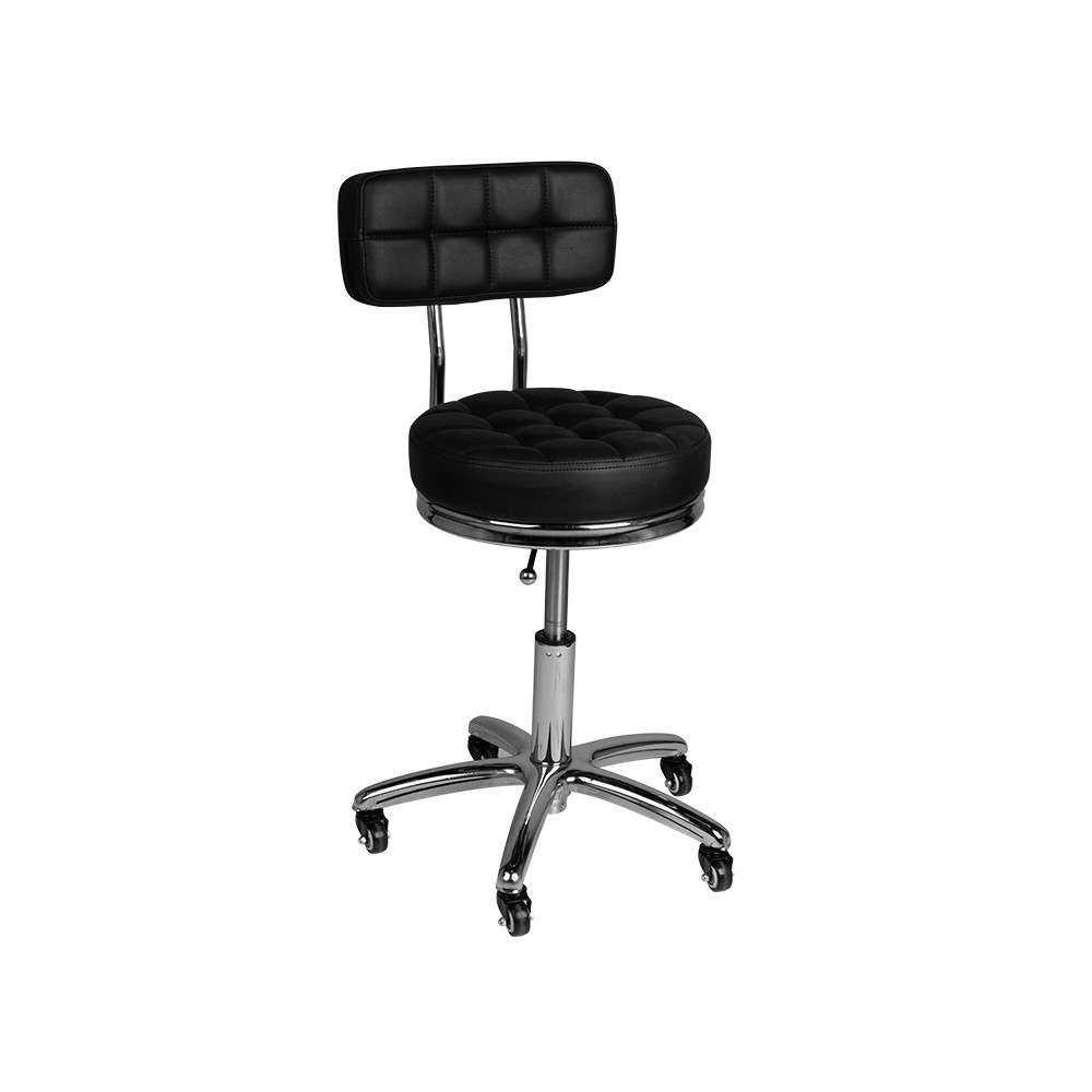 Tabouret cosmétique AM-877 noir — vue de face