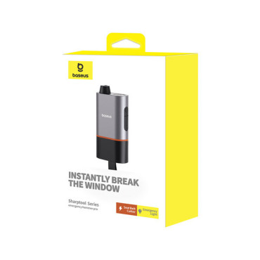 3in1 Σφυρί ασφαλείας για μαχαίρι αυτοκινήτων για ζώνες αυτοκινήτων και φακός Sharptool Black