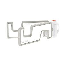 Um suporte de suporte de suporte de telefone dobrável branco portátil