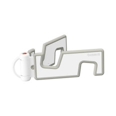 Ein Klapptelefon Stand Anhänger Keychain Tragbares Weiß