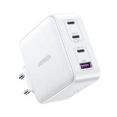 Snabb lastare GAN 3x USB-C USB 100W PPS PD POWER LEVERING VIT