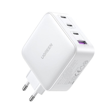 Snabb lastare GAN 3x USB-C USB 100W PPS PD POWER LEVERING VIT