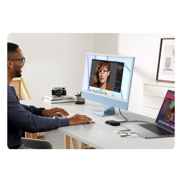 Commutateur USB 3.0 commutateur à deux sens en deux ordinateurs noirs