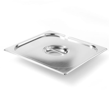 Tampa de aço para a linha GN cozinha com um entalhe no GN 2/3 - Hendi 806920