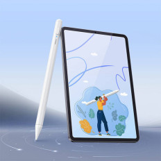 Stylus stylus för iPad Smoothing 2 med vit laddningsindikator