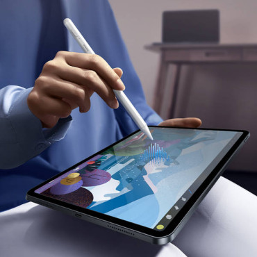 Stylus-stylus voor iPad-soepele schrift 2 met witte ladingindicator