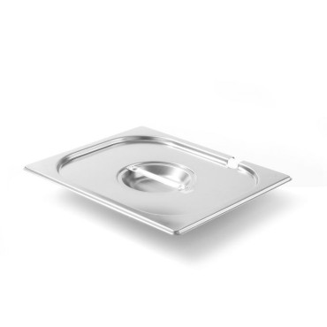 Tampa de aço para linha de cozinha GN com um entalhe no dipper gn 1/2 - Hendi 806937