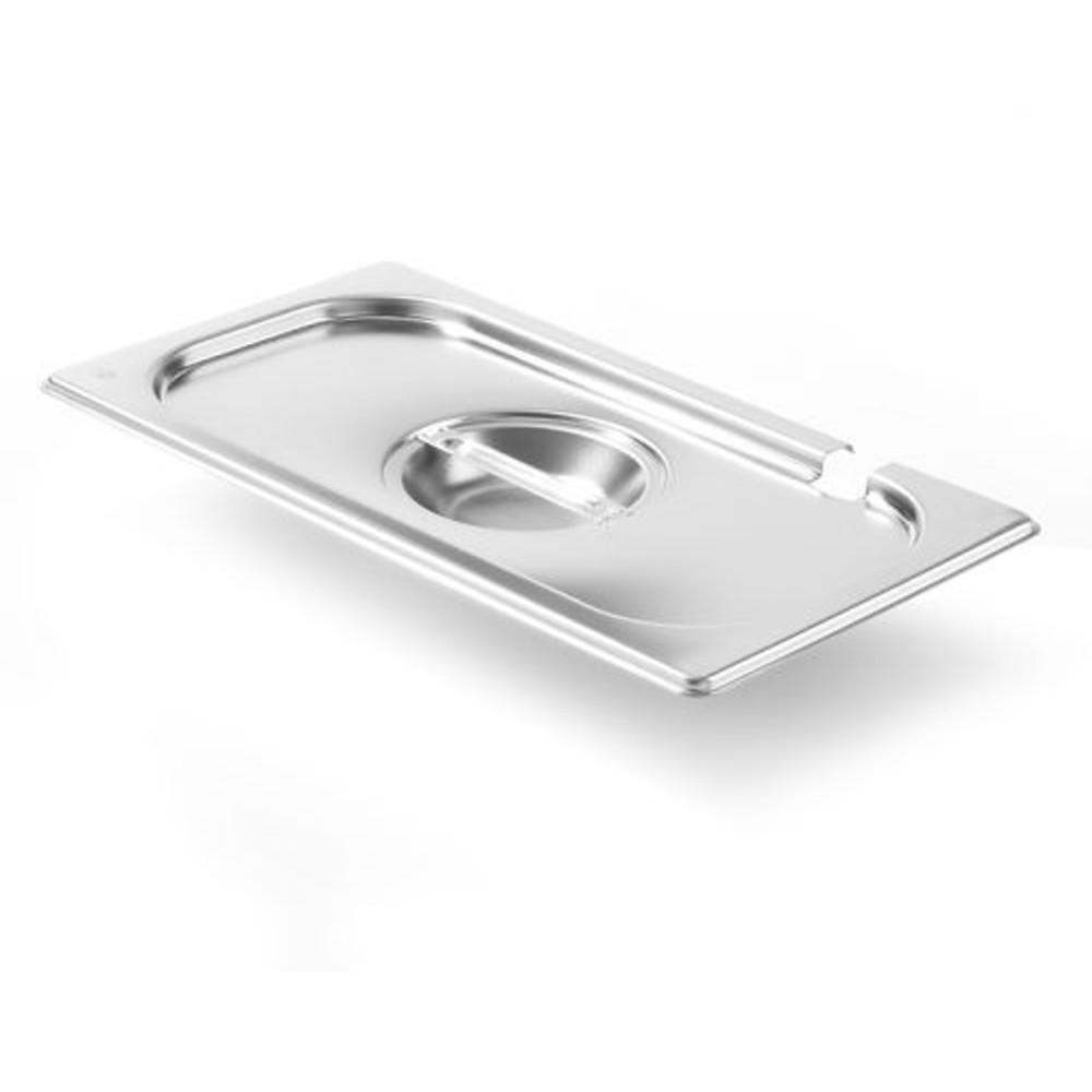 Tampa de aço para linha de cozinha GN com um entalhe no GN 1/3 - Hendi 806944
