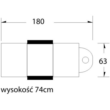 Kozmetické kreslo Basic 202 s podnosmi čierne — pohľad zhora