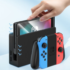 Vetro temperato per lo schermo Nintendo OLED 2021 set di cristallo 2pcs.