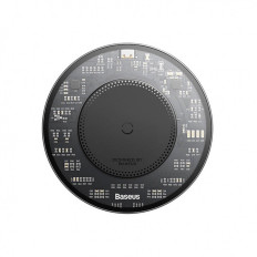 Magnetni indukcijski nakladalnik za 15W + USB-C1M kabelsko črno