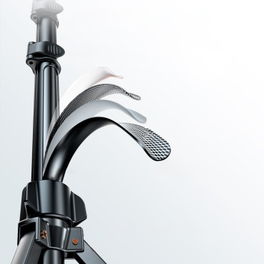 Selfie Stick with a stand and a bluetooth remote for a long selfie stick 1.8m black