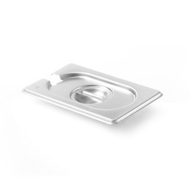 Tampa de aço para linha de cozinha GN com um entalhe no GN 1/9 - Hendi 806975