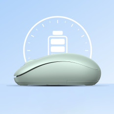 Mouse sem fio para o computador verde USB 2.4GHz