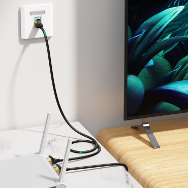 Patchcord STP RJ45 CAT Síťový kabel 7 5m černá