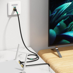 Patchcord STP RJ45 CAT sieťový kábel 7 5m čierny