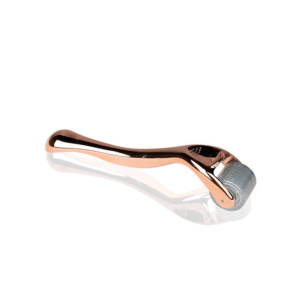 Derma roller för mesoterapi roséguld 0,5mm med 192 titannålar