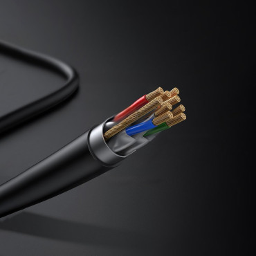Patchcord STP RJ45 CAT sieťový kábel 7 5m čierny