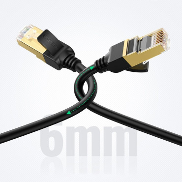 Patchcord STP RJ45 Cat mrežni kabel 7 5m crno